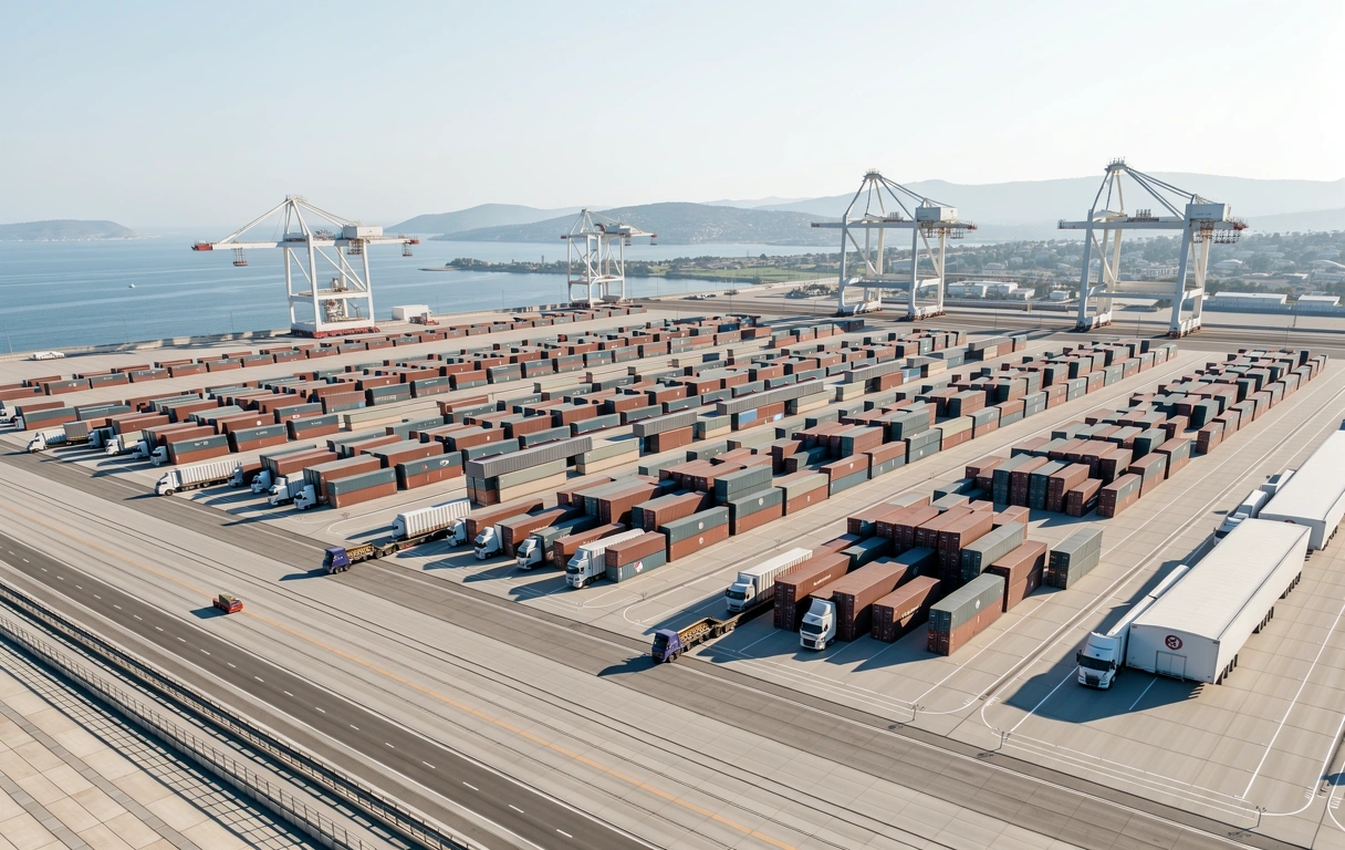 Industrial logistics hub analytics visualization